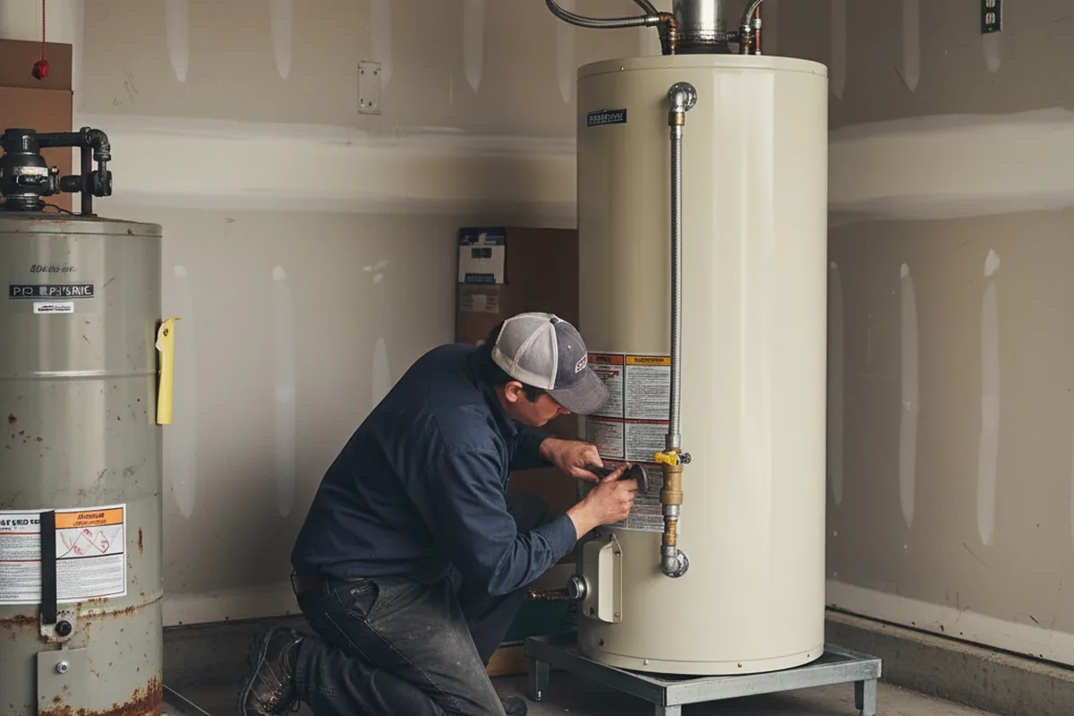 Water heater and shutoff valve replacement in Point Arena